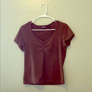 Brown tee